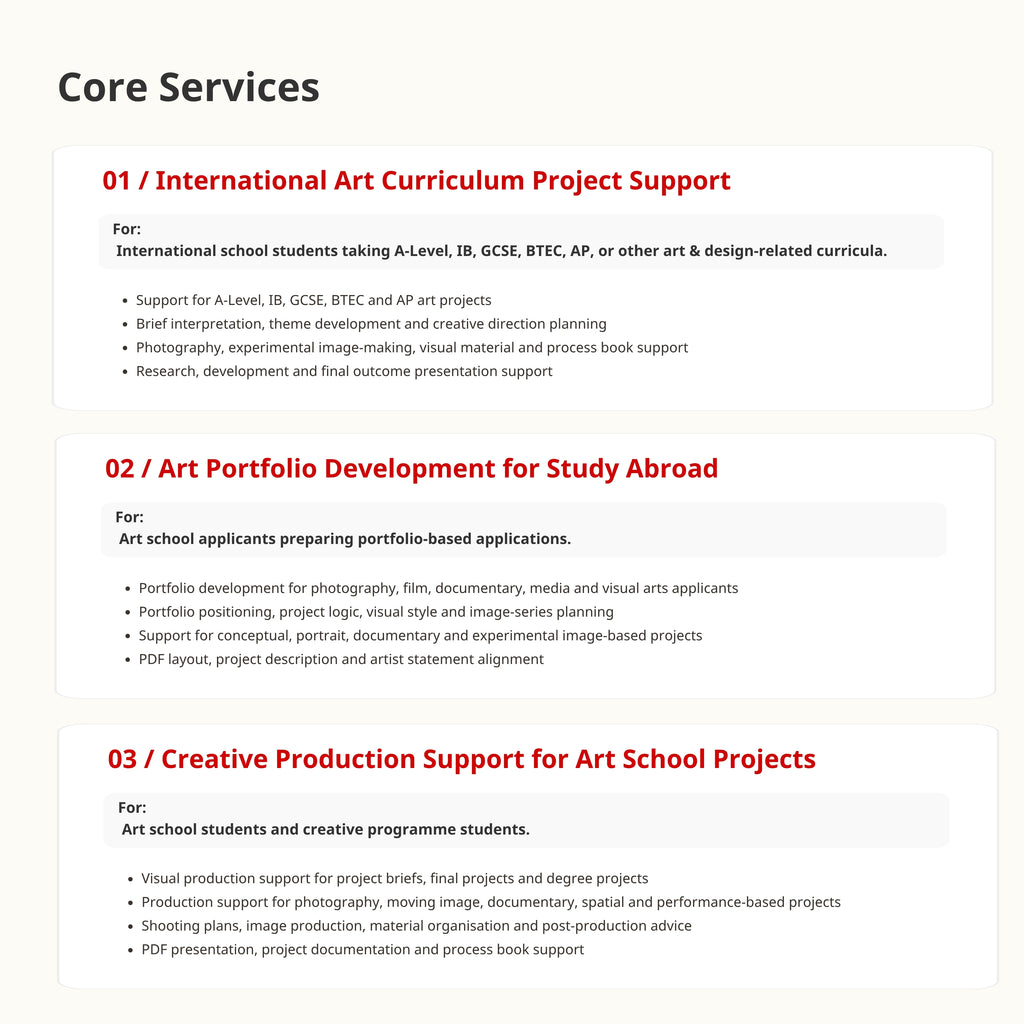 Portfolio & Creative Application Review